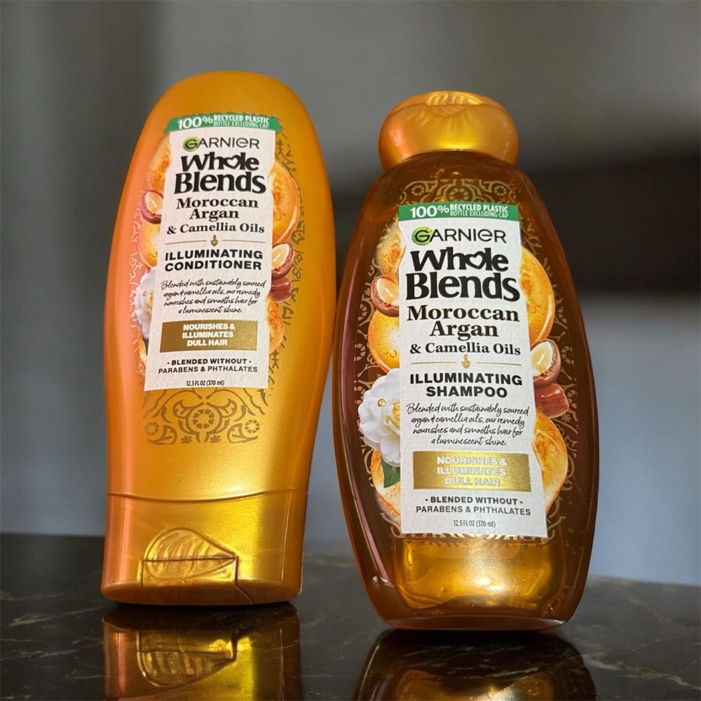 Garnier Whole Blends Moroccan Argan & Camellia Oils Body Wash - Orange